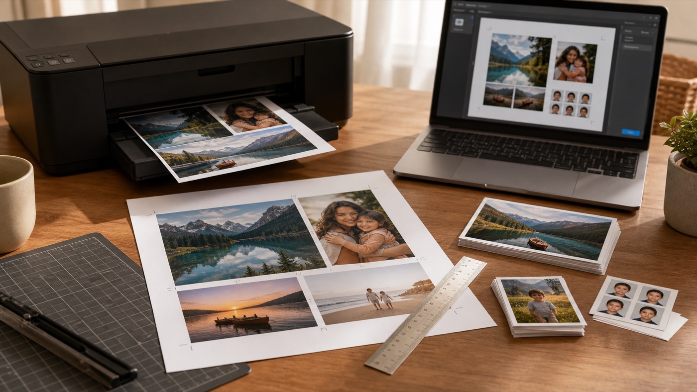 How to Print Photos at Exact Size at Home: A4, 4x6, 5x7, Wallet, and ID Photos